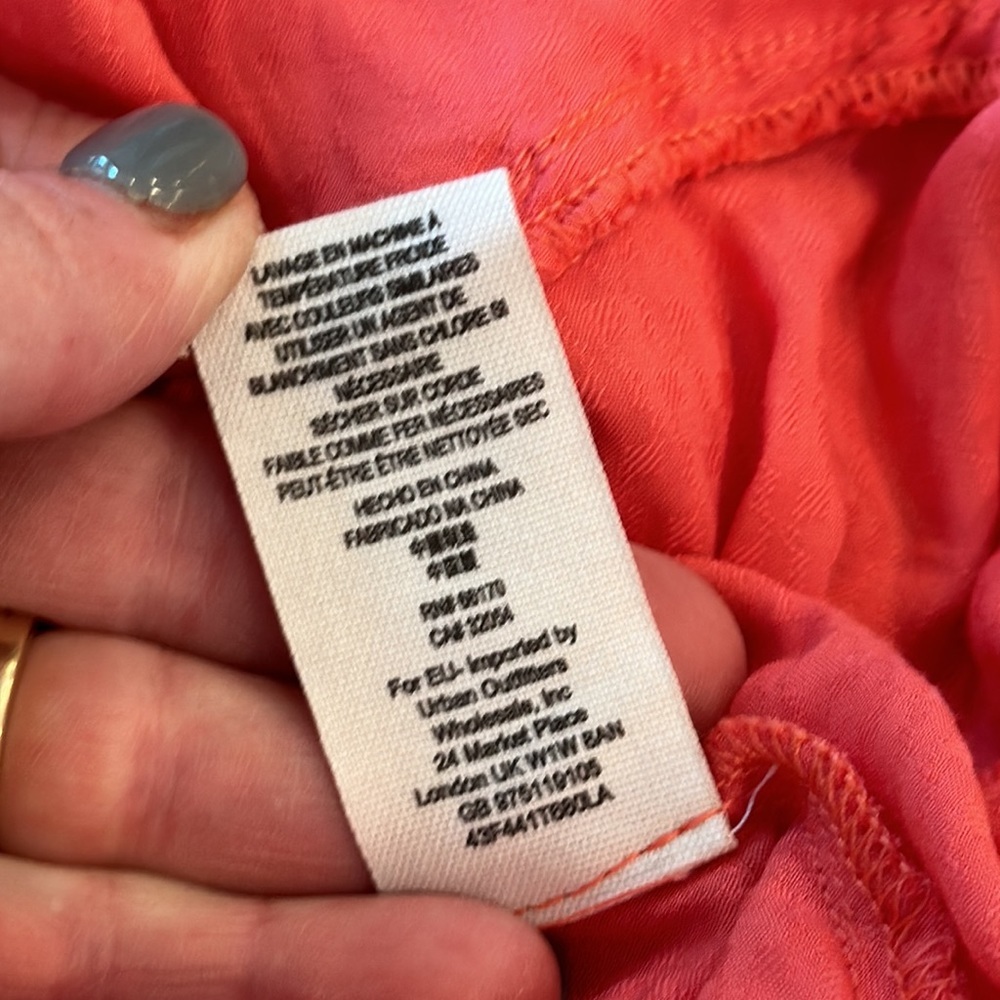 Free People Pink Asymmetrical Ruffled Camisole - Picture 5 of 5